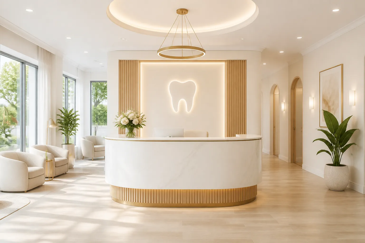 Modern dental clinic interior